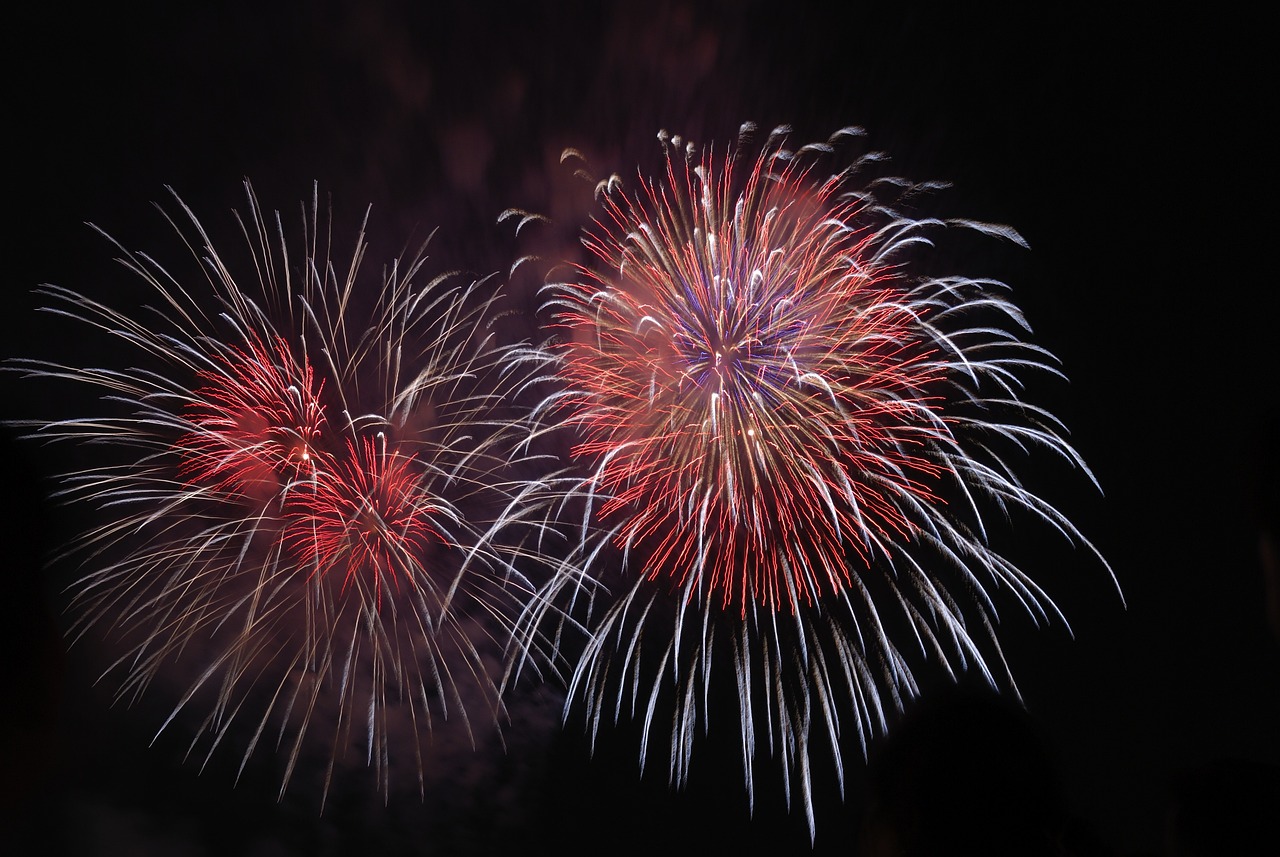 Fireworks, white, red — Experience Seamless Crypto Management with Ledger Live