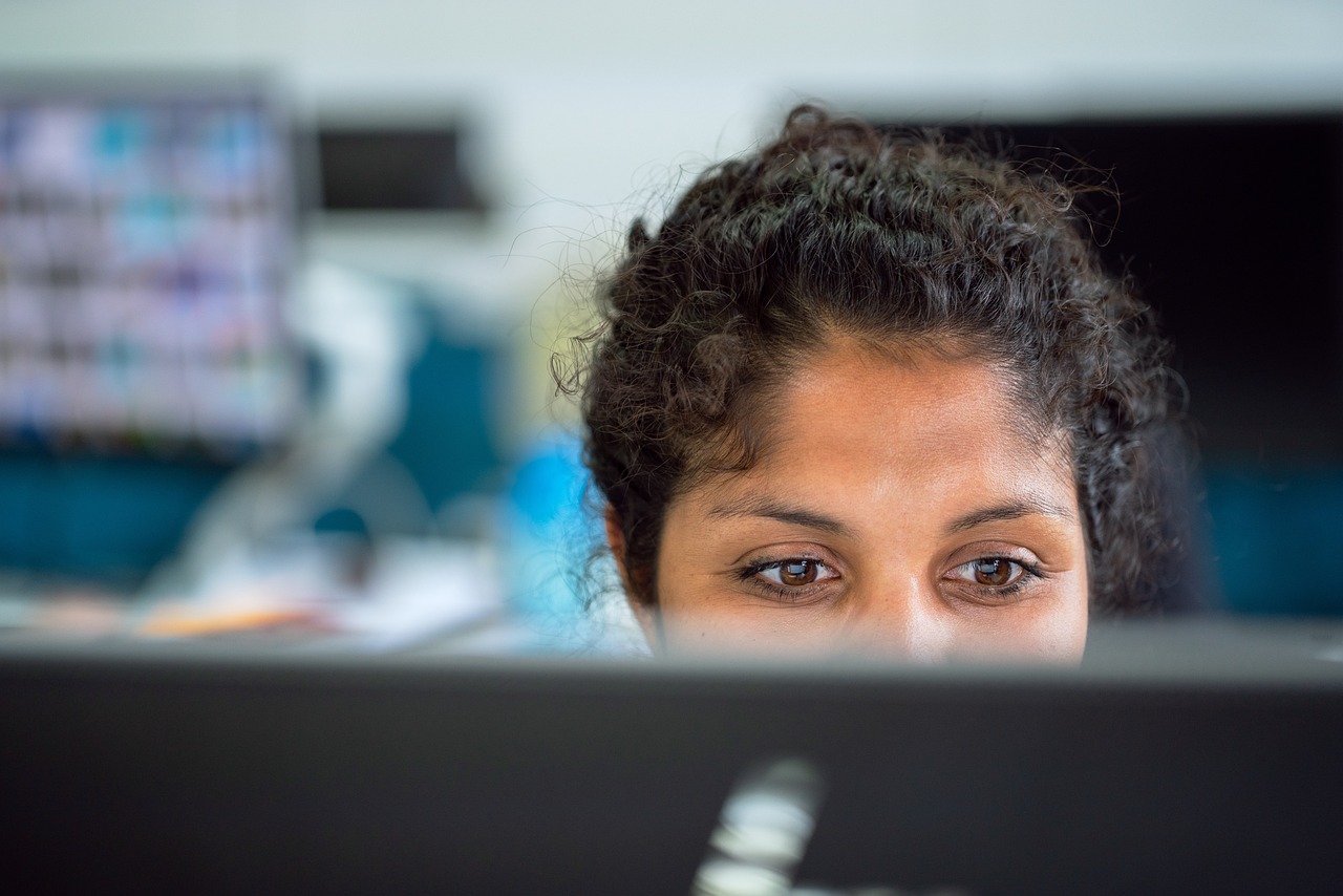 Woman, work, office — Healing Together: The Benefits of Couples Therapy in California