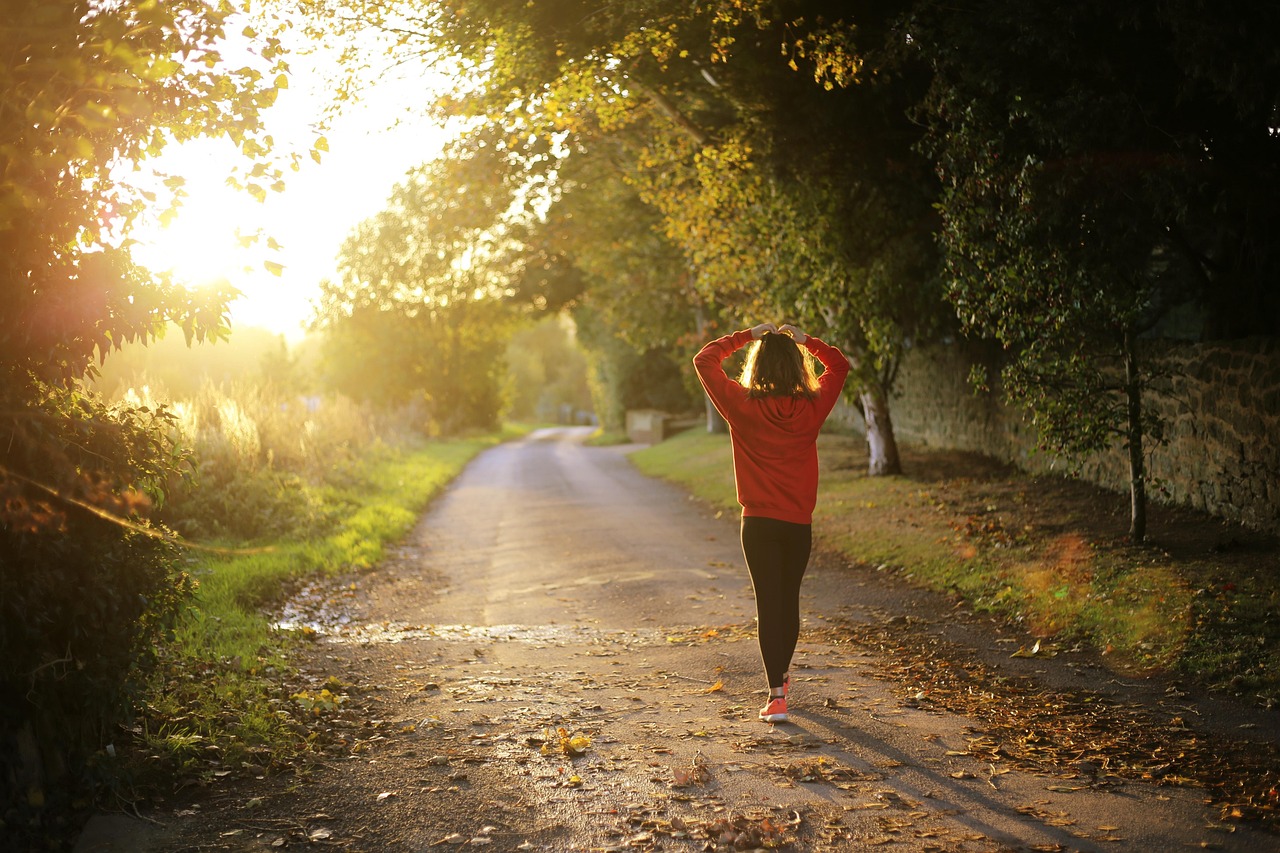 Walking, fitness, girl — Nose Job Washington DC Supports Both Cosmetic and Functional Results